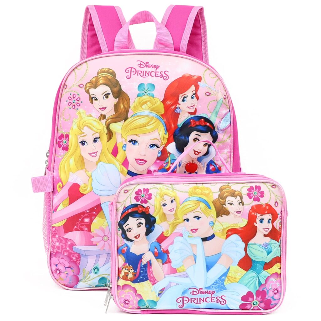 Disney Princess Backpack W/Detachable Lunch Box