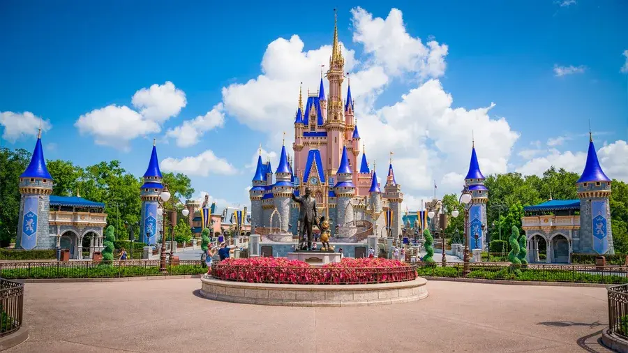 Disney Magic Kingdom Castle and Partner Statue