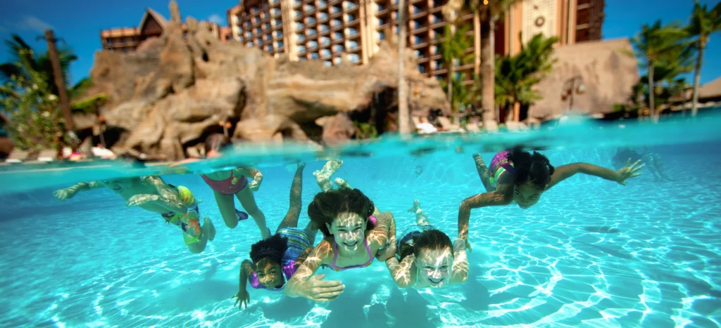 Family Activities at Aulani Resort -pools-listing-page-kids-swimming