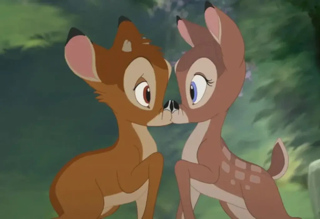 Disney Kissing Style, Disney Bambi Kiss