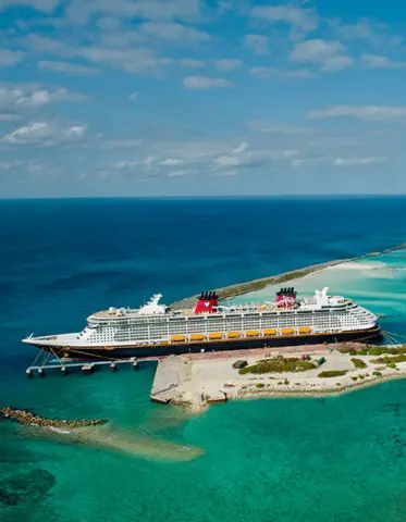 Disney Cruise Ship on Beach